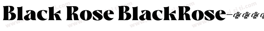 Black Rose BlackRose字体转换
